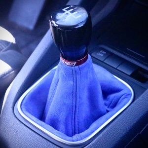 Blue Suede Shift Boot